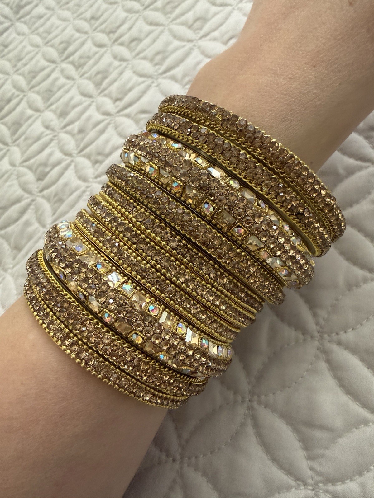 Gold Bangle Bracelets - image 1