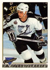 Rob Zamuner Tampa Bay Lightning 1993 Premier Score Card #19 Hockey