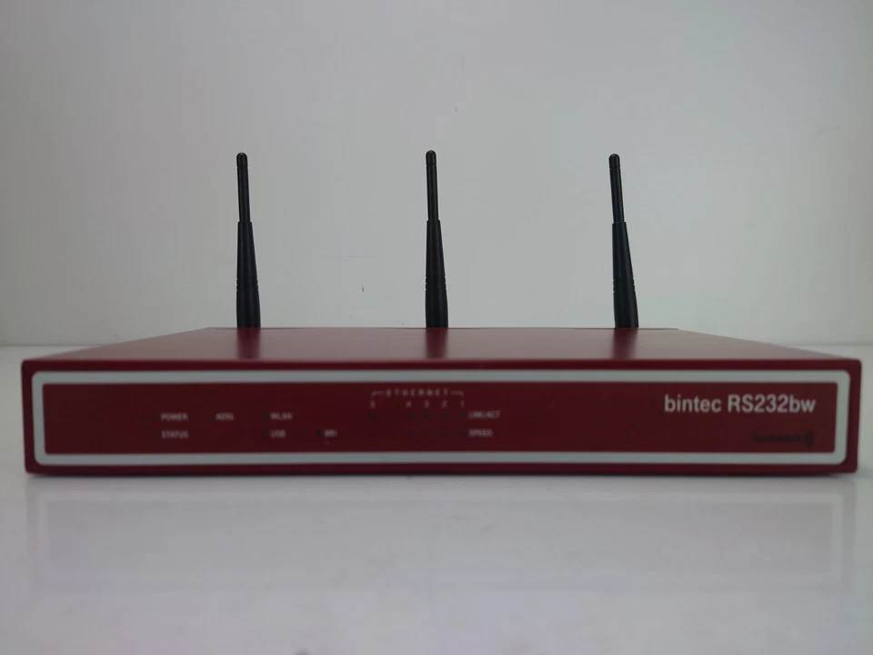 Bintec RS232bw ADSL2+ Modem WLAN Router 5 Port Gigabit Ethernet RJ-45 ISDN BRI - Bild 2 von 4