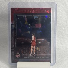 2025 Panini - Caitlin Clark Chronicled Red Ice Making Highlights #42 Indiana