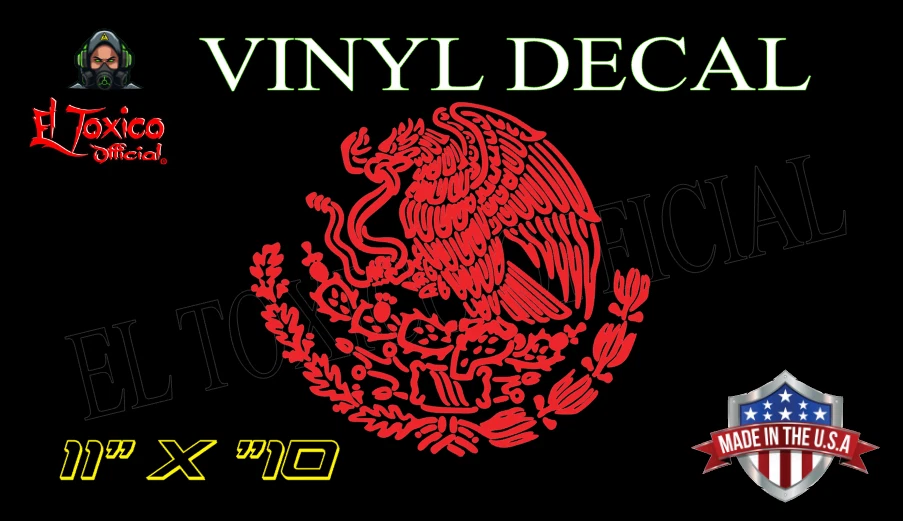 Calcomanía Patriótica Águila Escudo Mexicana Exterior Vinilo Camión Coche Ventana Adhesivo Foto 4 de 4