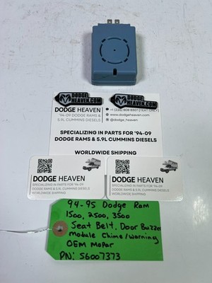 OEM 1994-1995 Dodge Ram 1500-3500 Seat Belt Door Chime Buzzer