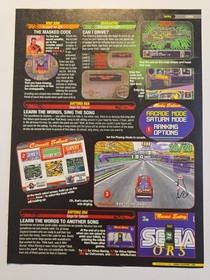 ​Panzer Dragoon 1995 Game Players Magazine Ad Lot Sega Saturn Ridge Racer Retro