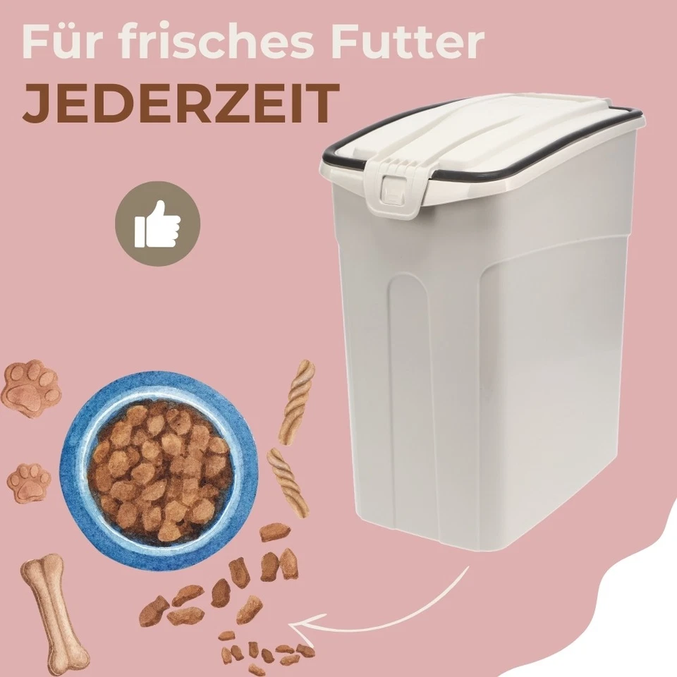 Futtertonne Luftdicht Hund Katze Hundefutter Aufbewahrung Trocken Futter Box 13L - Bild 3 von 4