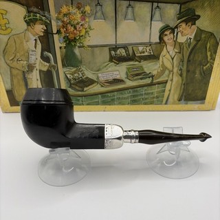 Pipa Vintage Estate Peterson Dublino Sterling Military Mount 1986 Data Punzone