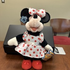 Applause Vintage 80s 12 Minnie Mouse Standing Plush Toy NWT Disney Rare