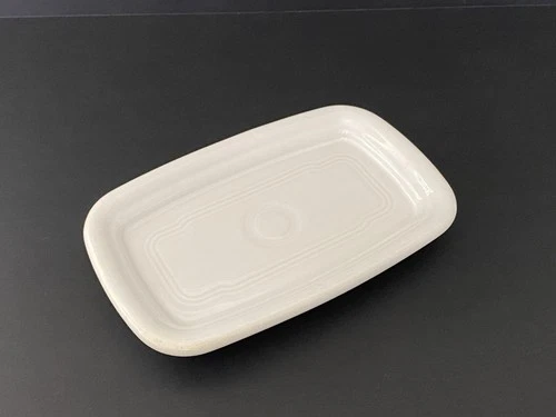 Fiesta White Extra Large 1/4lb Butter Dish Replacement No Lid HLC Fiestaware
