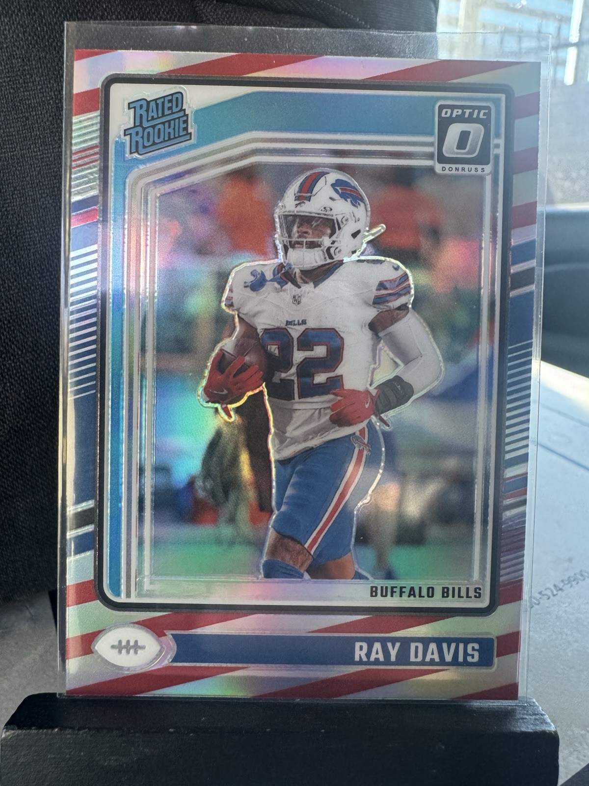 2024 Donruss Optic Rated Rookie Ray Davis #283 Freedom Prizm Case Hit SSP (RC)