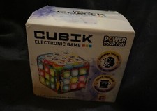 New Fun Cubik LED Flashing Cube Memory Game 5 puzzles - Electronic Handheld Game