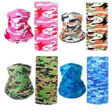 Face Mask Balaclava Tube Bandana Cover Snood Neck Gaiter Scarf Reusable Washable