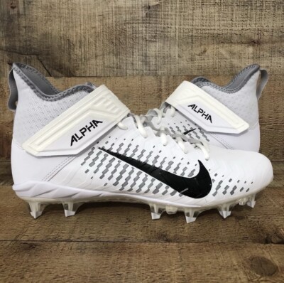 Nike Alpha Menace Pro 2 Mid Mens Size 16 WIDE White Football Cleats BV3951-100