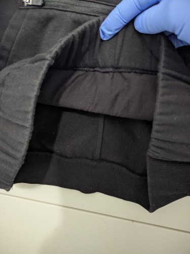 Athleta Girl X Allyson Felix Sweatshirt L Black Hoodie Pullover Zip Pouch Solid - Picture 11 of 17