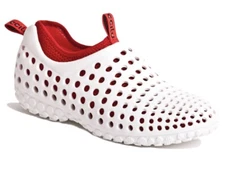 CCILU Men’s White & Red Summer Swim Shoes With Removable Insole Size: 13
