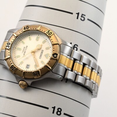 N MINT] Vintage Seiko Diver Scuba 7N35-6010 200m Quartz Mens Watch