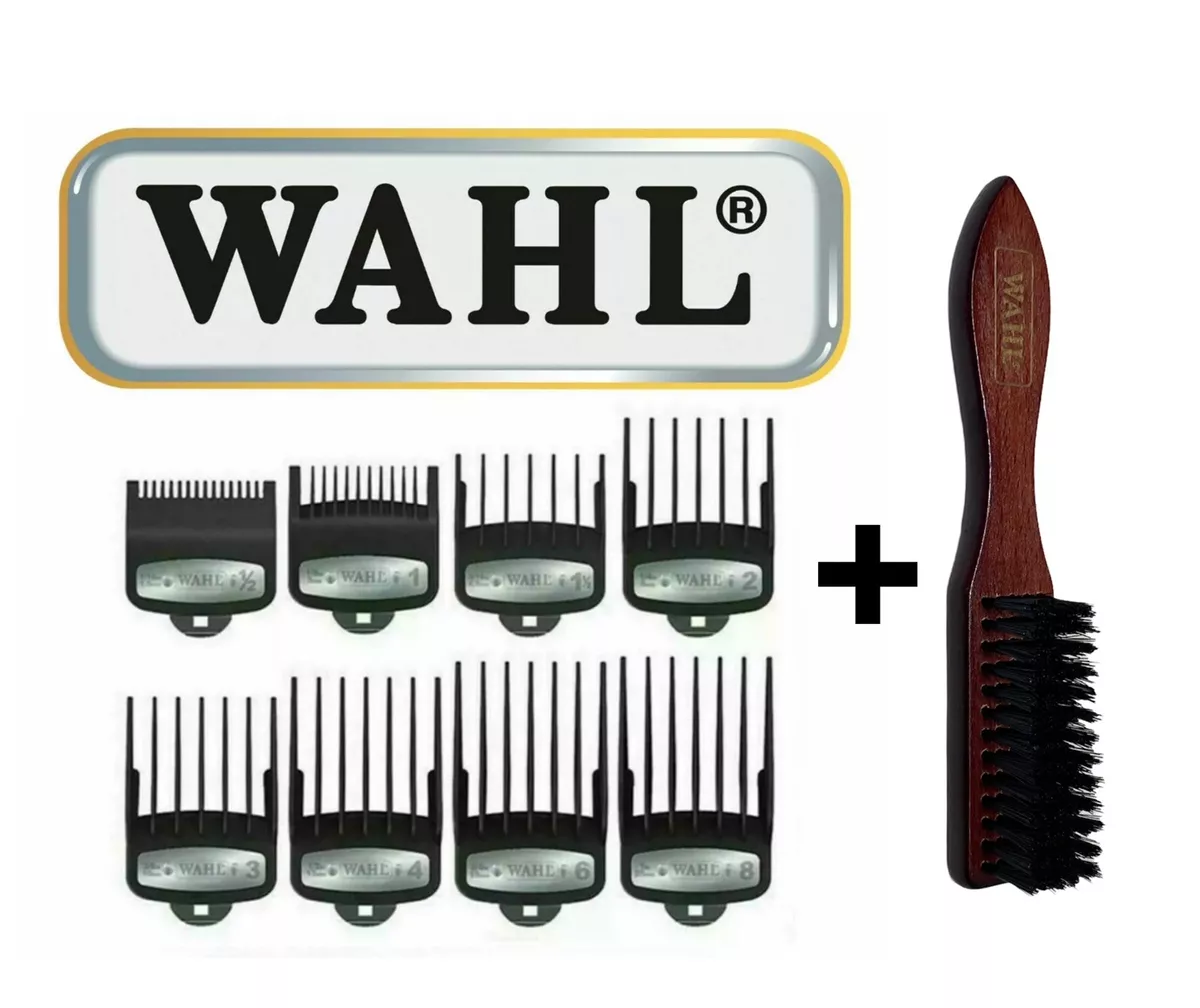 Wahl Clipper Guards Fade Brush Hair Clipper 8 pcs Metal