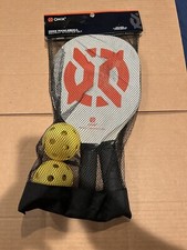 ONIX PICKLEBALL Recruit Starter Set 2 White Paddles 2 Yellow Pickleballs NEW