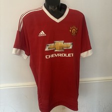 Manchester United Man Utd Vintage Home Football Shirt 2015/16 Adidas Size 2XL
