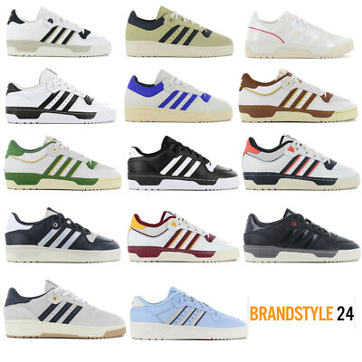 adidas RIVALRY LOW Herren Sneaker Leder, Sport Freizeit Retro Schuhe Turnschuhe
