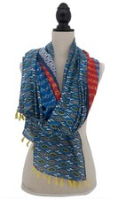 cotton block print scarf