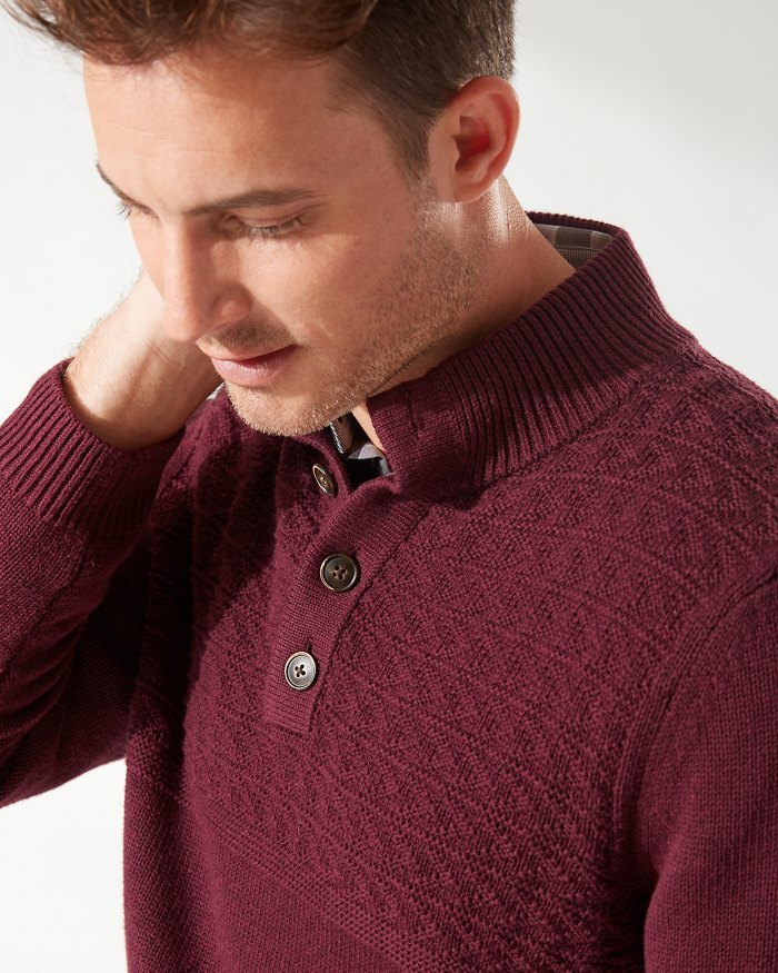 Tommy Bahma Sorrento Beach Button Mock Sweater M 17190₽