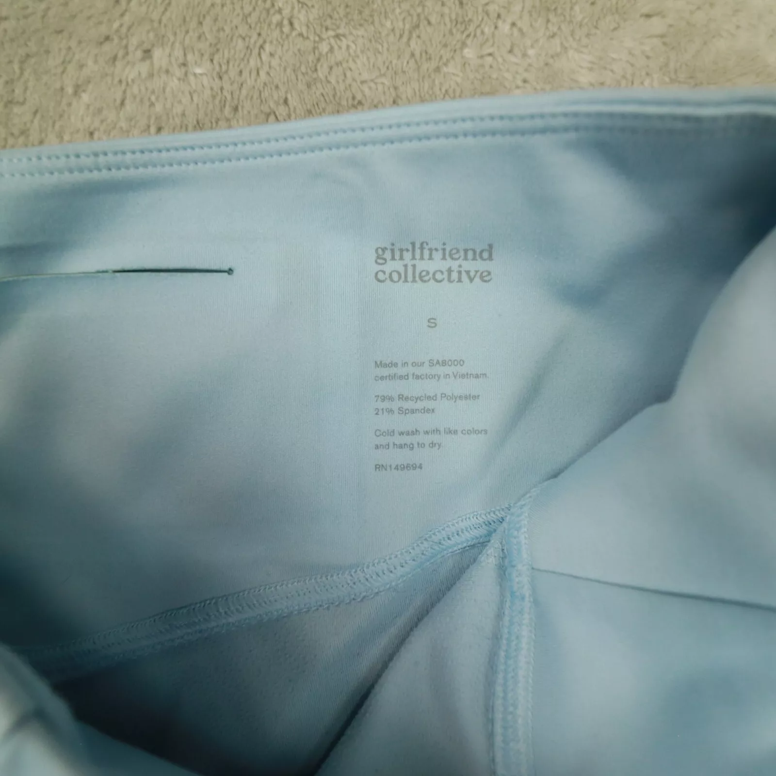 girlfriend-collective light high waisted 7/8 length leggings