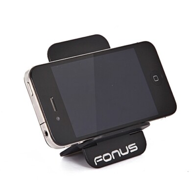 Black Compact Fold-up Stand Desktop Mini Holder for Smartphones