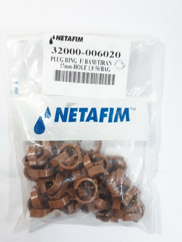 Netafim Dripper Drip Irrigation Poly Tubing Hose Hole Goof Plug Ring