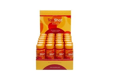 TANSHOT EXTRA NEW TANSHOT XTRA Sunbed Tanning Accelerator & Beauty Drink New Formula TAN SHOT
