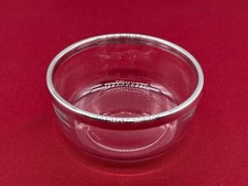 VASSOIO VINTAGE BORMIOLI ROCCO VETRO CON BORDO IN METALLO