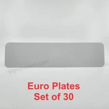 30 Pieces, Aluminum EUROPEAN LICENSE PLATE BLANKS, for SUBLIMATION 4.5" x 20.5"