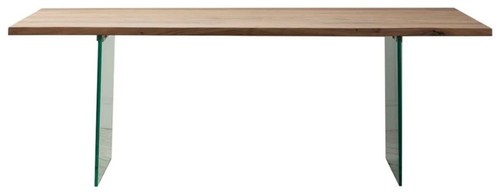 Dining Table Ferndale 240cm Acacia wood and Glass Rrp £1399 - Picture 2 of 5