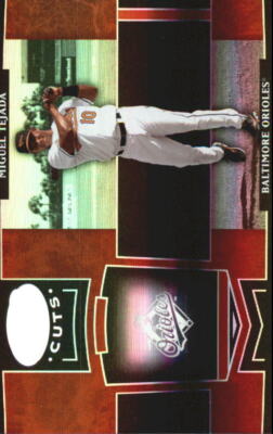 2004 Leaf Certified Cuts Marble Red #28 Miguel Tejada /100 - NM-MT