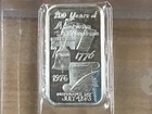 1973 Green Duck Mint GDM-4 July 4 American Independence Silver Art Bar   B0253