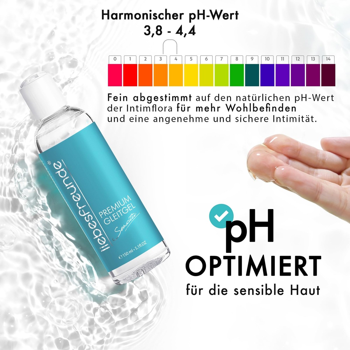 Gleitgel SENSITIV wasserbasiert - Frei von Parabenen - Sanftes Gleitmittel  ... | eBay.de