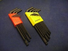 Bondhus Metric Imperial BALL ENDED Hex Hexagon Allen Key Sets 1.5-10mm .50''-3/8