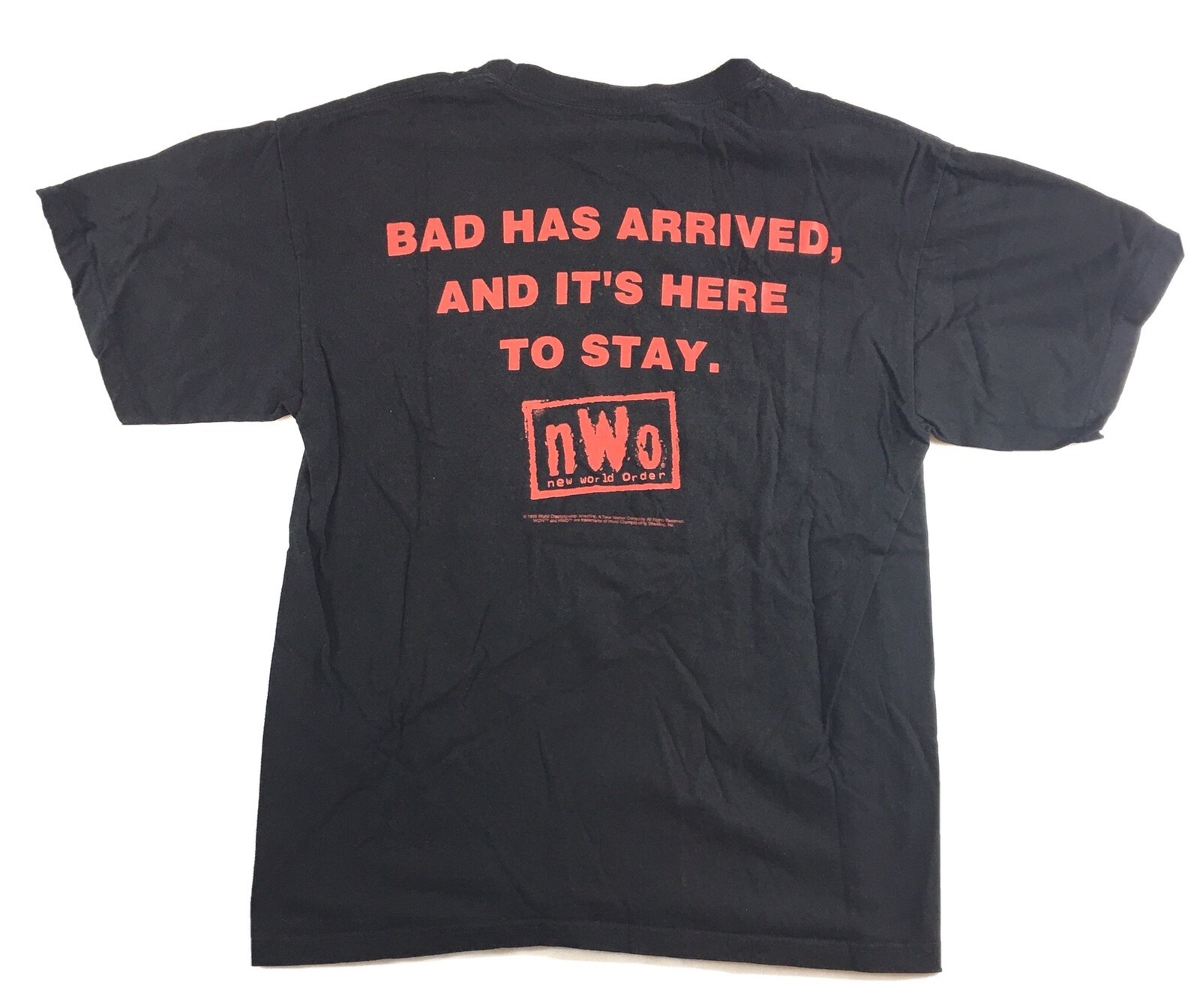 Vintage Original 1998 WCW NWO Black T-Shirt New W… - image 1