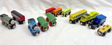Wooden Railway Engine Train Lot of 12 works with BRIO Thomas  Friends