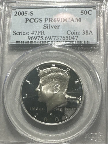 PR69 DCAM 2005-S Silver Kennedy Half Dollar PCGS