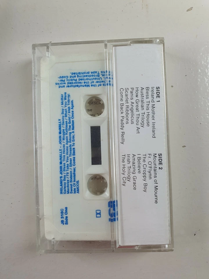 Vintage Cassette Tape SIGNED - John MacNally - LIVE IN CONCERT Limited Edition - Image 2 of 3