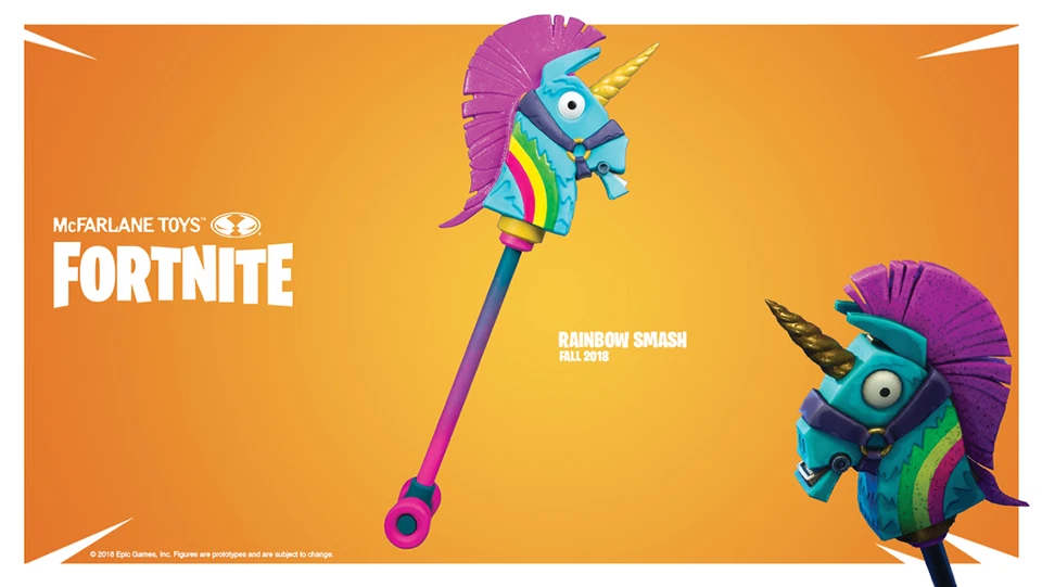 Fortnite Rainbow Smash Einhorn 1:1 Replika Rollenspiel Fasching Kostüm McFarlane - Bild 4 von 4