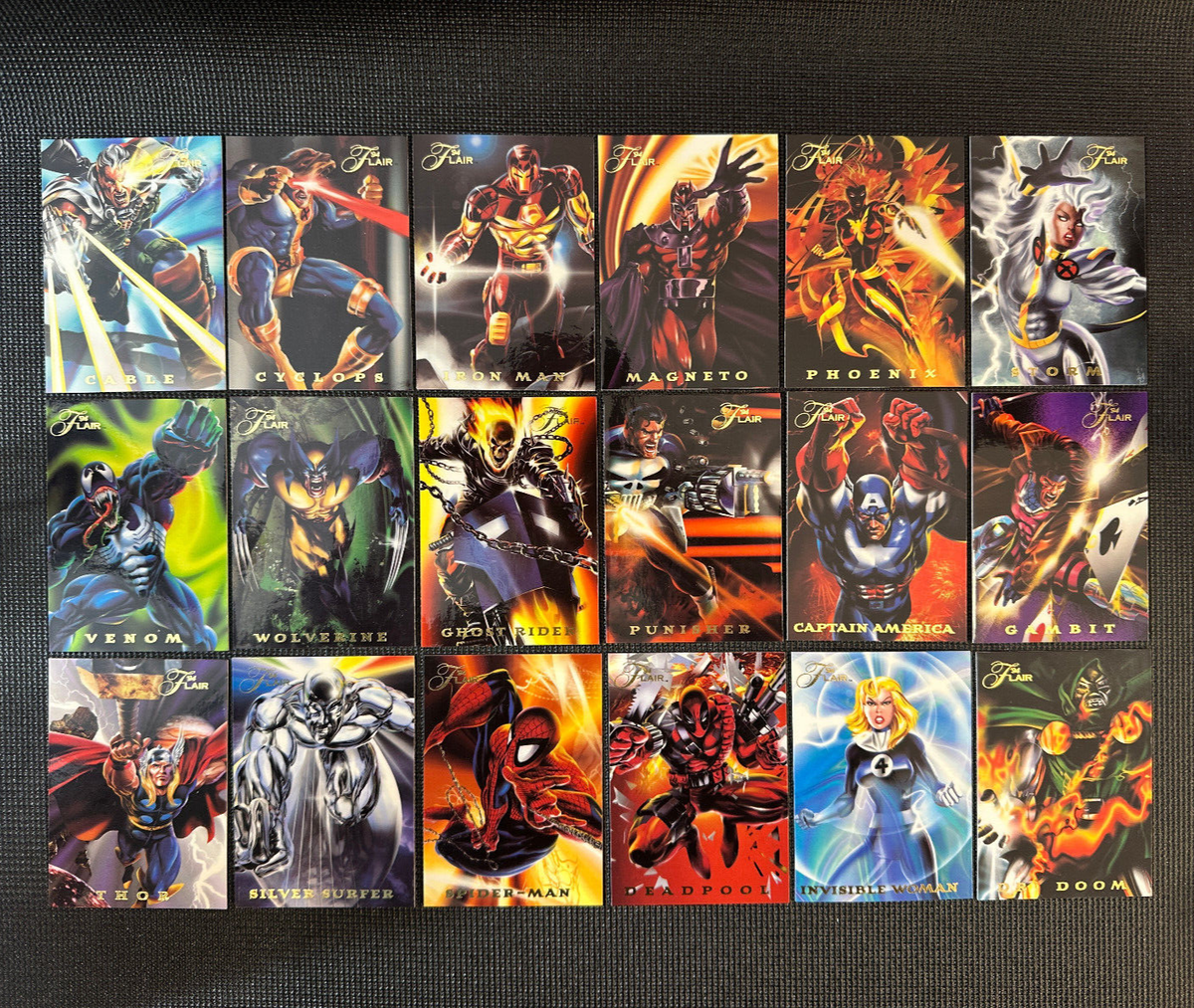 1994 Flair Marvel Annual - Power Blast - Complete Set (18 Cards