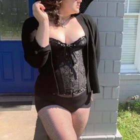 Women Overbust Boned White Corset Top Burlesque Basque Push Up Costume Size 6-24