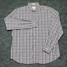 Todd Snyder Shirt Men's Size 17 - 34/35 Plaid 2-Ply Cotton Button Up Designer