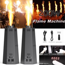 2Pack Set 200W DMX Fire Thrower Effect Stage Flame Machine Projector DJ Show