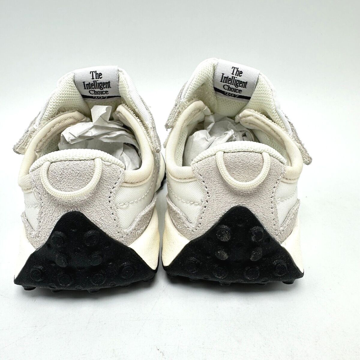 New Balance 327 New-B Hook & Loop Silver Birch Black NW327FE New Balance 327 New-B Hook & Loop Silver Birch Black NW327FE