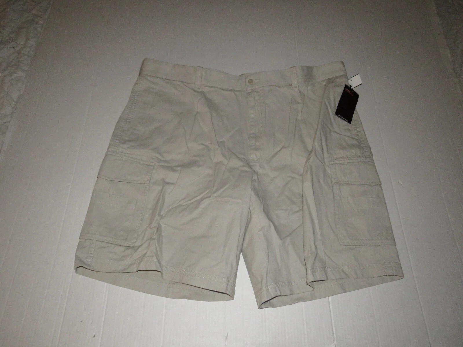 Perry Ellis America Relaxed Fit Chino Cargo Shorts Size 46 Men Man New NWT