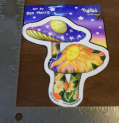 NEW DAN MORRIS MUSHROOMS STICKER