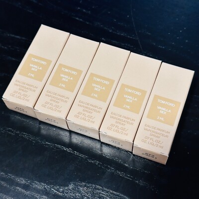 5 x Tom Ford Vanilla Sex Eau De Parfum EDP Sample Spray 2ml each