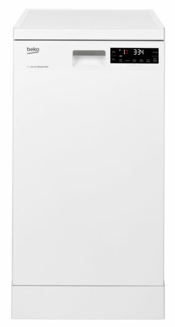 beko slimline dishwasher white