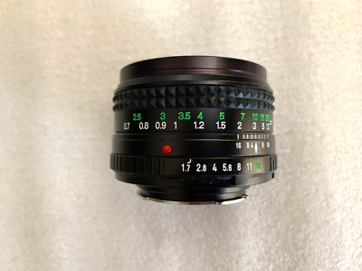 Minolta MD Rokkor-X 50mm F1.7 ∅55 mm Mount Lens w/ caps, Tested